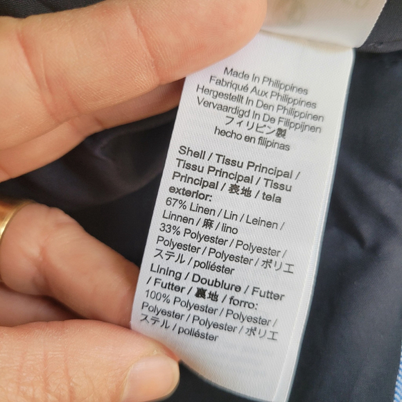 NEW J Crew Parke Blazer Linen Blend light Blue Career Office Academia Preppy 00 - Picture 6 of 8